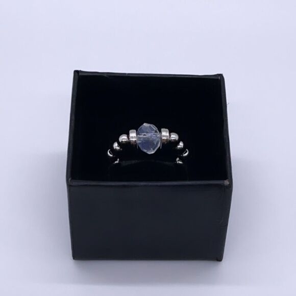 NIB Wool + Pepper Co. Iridescent & Silver Ring - Picture 2 of 8